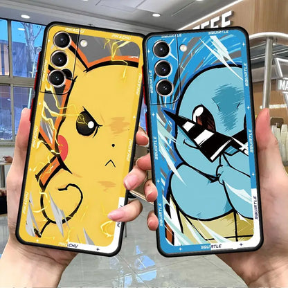 Luxury Pokemons Phone Case for Samsung Galaxy S25 S24 S23 Ultra S22 S20 Plus S21 FE S10 S9 Capa Coque Cover