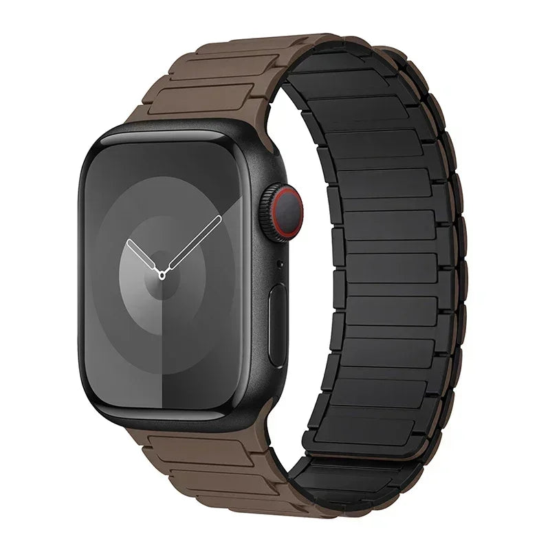 Magnetic Loop strap for Apple watch S10 46mm 42mm 40mm 41mm 45mm 44mm 49mm Silicone Strap for lWatch Series Ultra 2 9 8 7 6 5 4