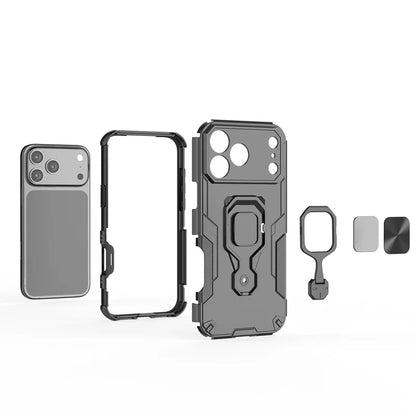 Armor Funda For iphone 17 Pro Max Case Camera Lens Protect Ring Holder Cover For iphone17 Air Shockproof Coque