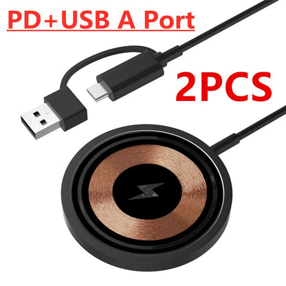 100W Magnetic Wireless Charger Pad Phone Chargers For iPhone 15 14 13  Pro Max Airpods Portable Macsafe PD Fast Charging Station