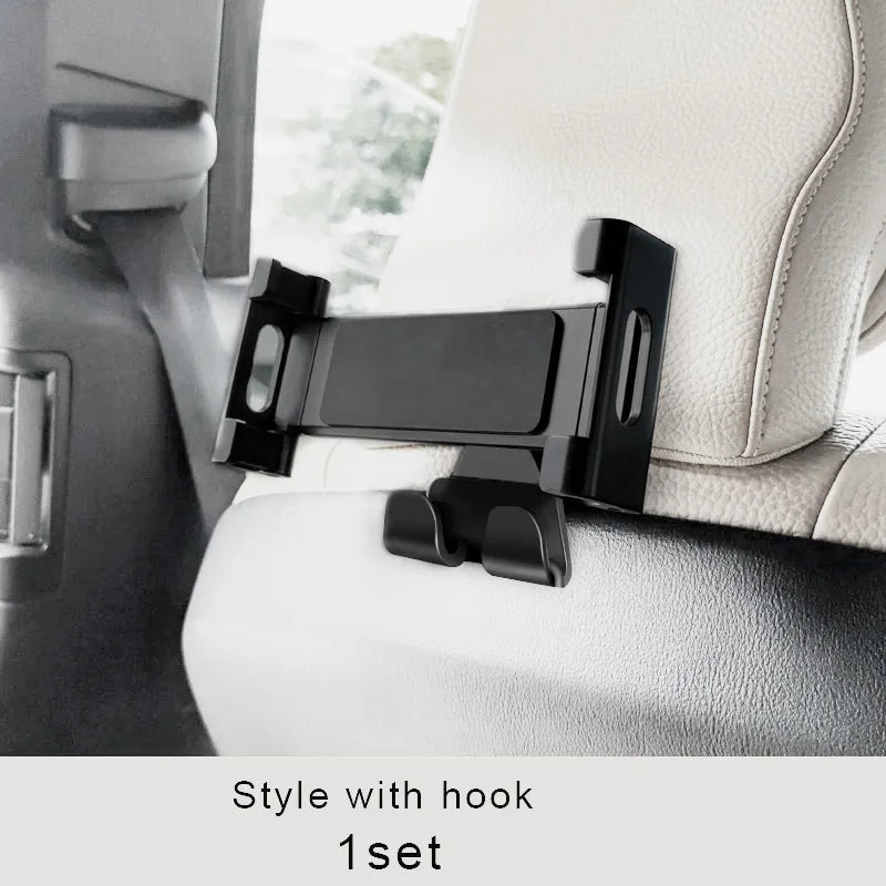 For Tesla Model3 Y S X Back Seat Phone Holder Hook 360 Degree Rotate Stand Auto Headrest Bracket For Tablet PC iPad Mini Support