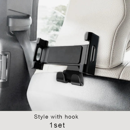 For Tesla Model3 Y S X Back Seat Phone Holder Hook 360 Degree Rotate Stand Auto Headrest Bracket For Tablet PC iPad Mini Support