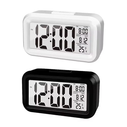 LED Digital Alarm Clock Backlight Snooze Data Time Calendar Desktop Multifunction Electronic Backlight Table Clock - covers4phones