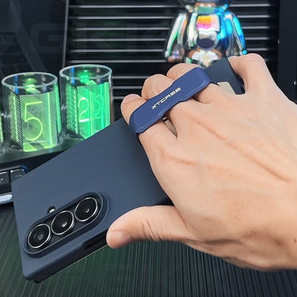 Ultra-thin Ring Holder Wrist Strap Case For Samsung Galaxy Z Trifold Outer Screen Glass Plastic Cover For Galaxy Z Trifold Case