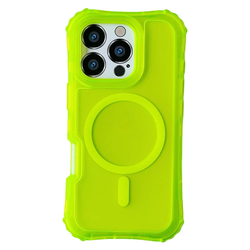 Frosted 3-in-1 MagSafe Phone Case for iPhone 16 17pro max 15 Pro 14 13 12 11 Magnetic Wireless Charging Hard PC Shockproof Cover