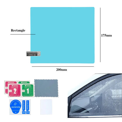 2/4pcs Car Rearview Mirror Film Side Window Rainproof Clear Film Anti Fog Window Mirror Protective Sticker for Car Accessories