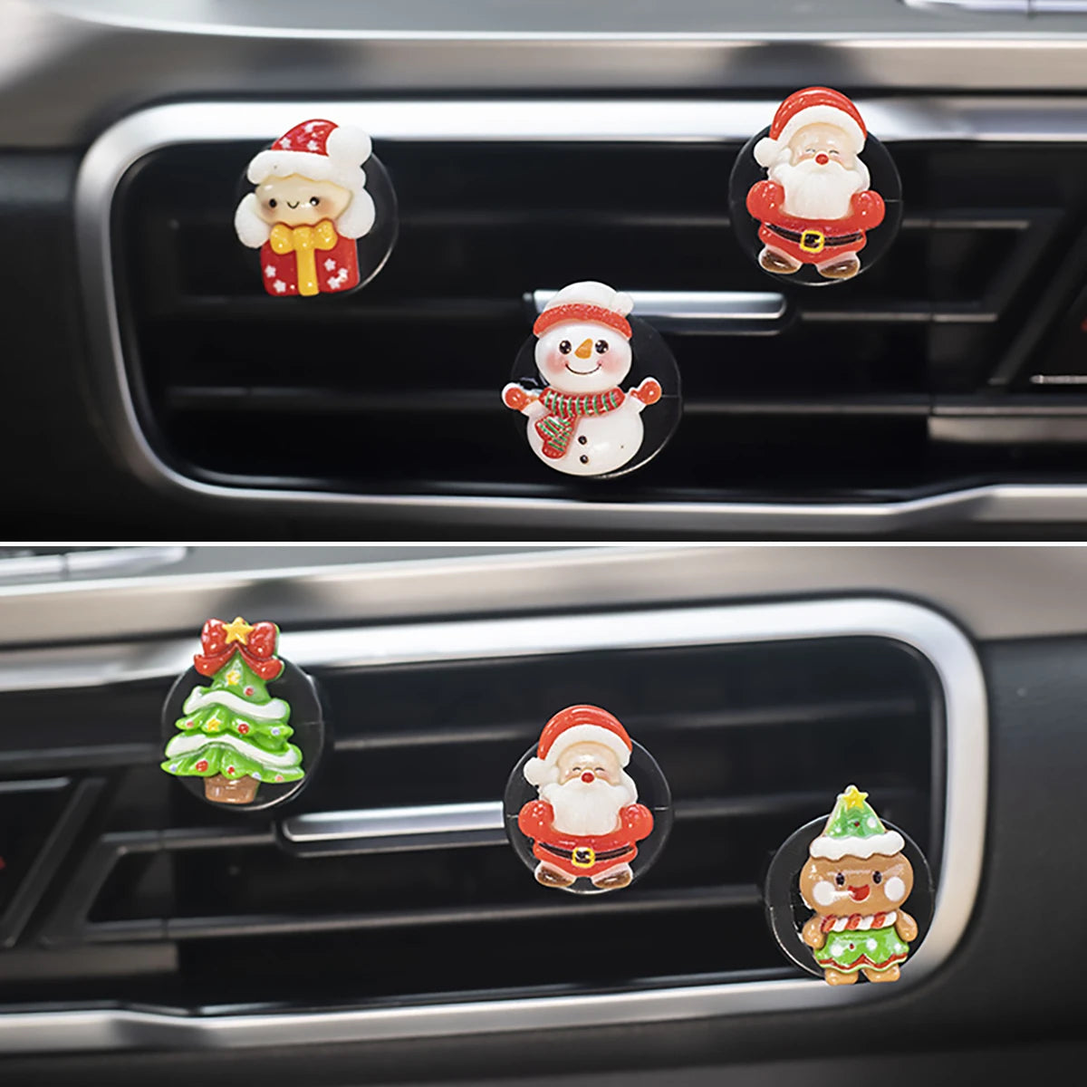 6-piece new Christmas car perfume clip car fragrance clip Christmas car fragrance decoration holiday gift