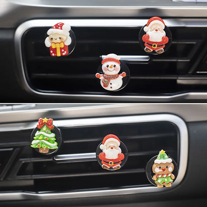 6-piece new Christmas car perfume clip car fragrance clip Christmas car fragrance decoration holiday gift
