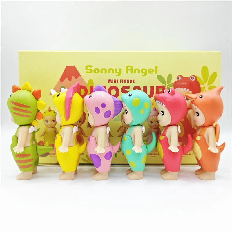 New Sonny Angel Dinosaur Series Cute Hippie Doll Hippers Children'S Toy Gift Harvest Trendy Car Mobile Phone Ornaments Dumplings