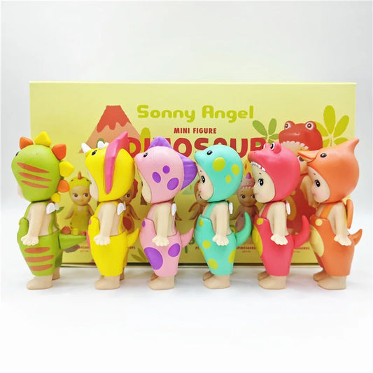 New Sonny Angel Dinosaur Series Cute Hippie Doll Hippers Children'S Toy Gift Harvest Trendy Car Mobile Phone Ornaments Dumplings