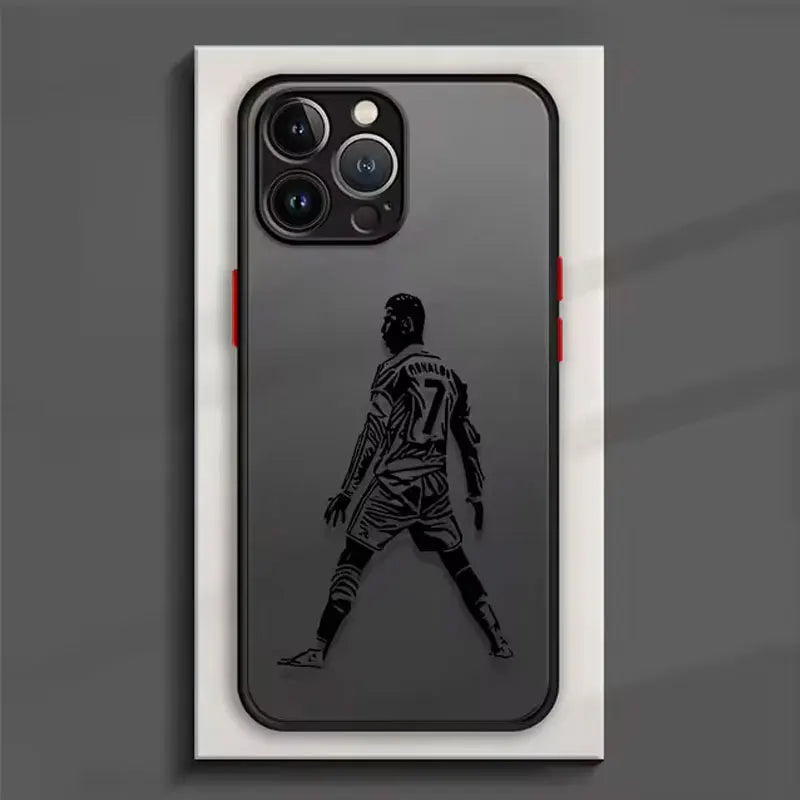 Famous Football Star Cristiano Ronaldo Number 7 Jersey For iPhone Case 16 15 14 13 12 11 Pro XR XS Max 7 8 Plus Phone Y2K Cover