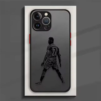 Famous Football Star Cristiano Ronaldo Number 7 Jersey For iPhone Case 16 15 14 13 12 11 Pro XR XS Max 7 8 Plus Phone Y2K Cover