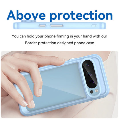 Fashion Transparent Acrylic Case For Google Pixel 9 8 7 Pro 8 7 A Colorful Hard Clear Shockproof Thin Cover For Pixel 10 Pro XL