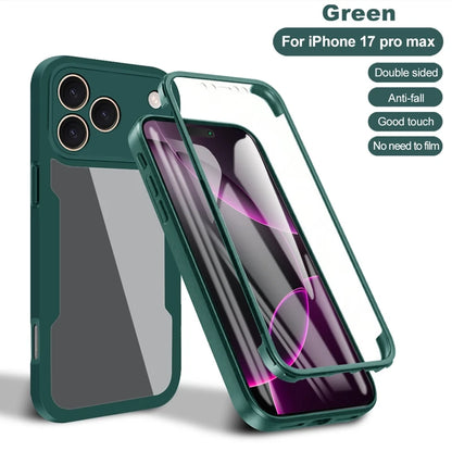 Claer 360 Full Body Protection Case For iphone 17 Pro Max iphone17 Air 5G Front Screen Shockproof Bumper Cover