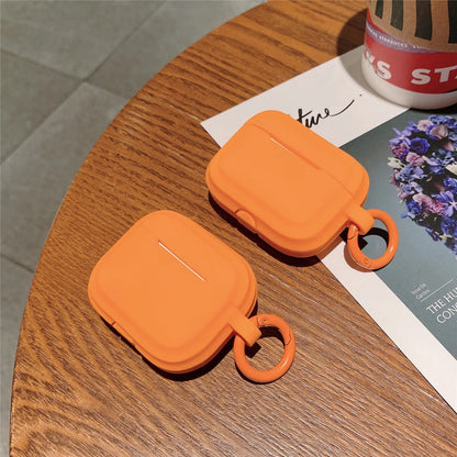 For Airpods Pro 3 Case 2025,Cute Candy Orange Silicone Protective Earphone Cover For Airpods Pro 2/Airpods 4 Cover Funda