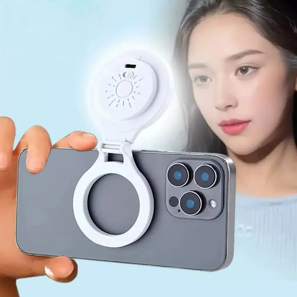 Magsafe Magnetic Phone Fill Light Portable Selfie Beauty Light Mini Stand for Mobile Phones