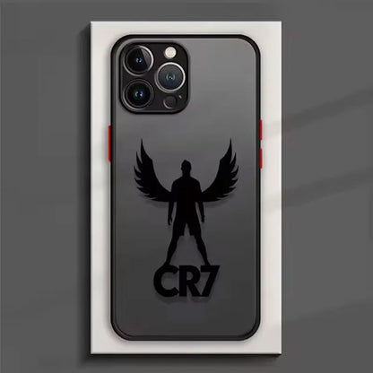 Famous Football Star Cristiano Ronaldo Number 7 Jersey For iPhone Case 16 15 14 13 12 11 Pro XR XS Max 7 8 Plus Phone Y2K Cover