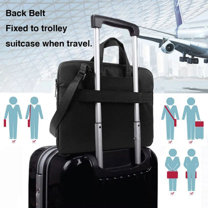 Christmas Pine Trees Crossbody Laptop Bag Case Computer Bag Resistant Protective Notebook Pouch for Macbook Pro