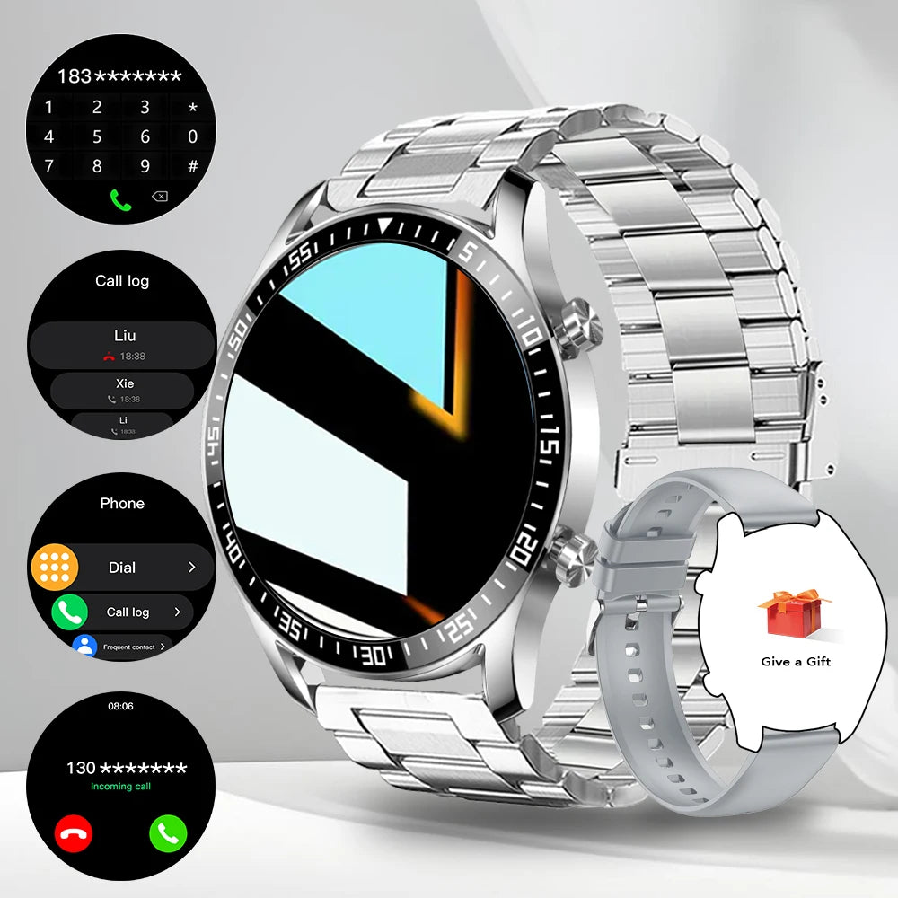 New Men Women Smart Watch HD Full Touch Screen Bluetooth Call Message Reminder Multi-Sport Christmas Surprise for ios Phone