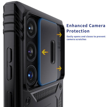 For Samsung Galaxy S25/S25+/S25 Ultra/S25 Edge/S24/S24 Plus/S24 Ultra/S24 FE Case Hybrid Kickstand Camera Protection Hard Cover