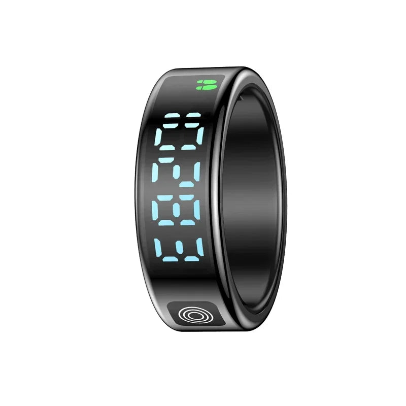 Smart Ring Multifunctional Health Tracker Heart Rate Blood Oxygen Monitor Brush Tiktok Waterproof Men Women Ring Sleep Fitness - covers4phones