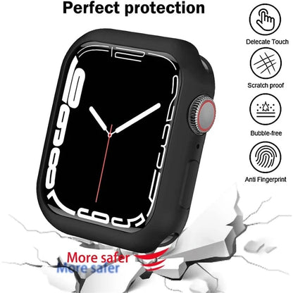 Soft Silicone Case For Apple Watch 46mm 44mm 45mm 40mm 41 49mm 38 42 mm Protection Shell Cover iWatch Series Ultra 10 9 8 7 SE 6