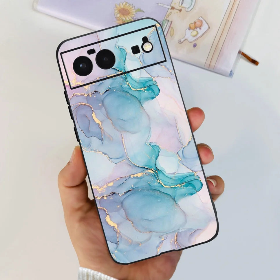 For Cover Google Pixel 6 Case Cute Cat Cartoon Bumper Back Shockproof Soft TPU Case For Google Pixel 6A 6PRO Pixel 6 Phone Cases