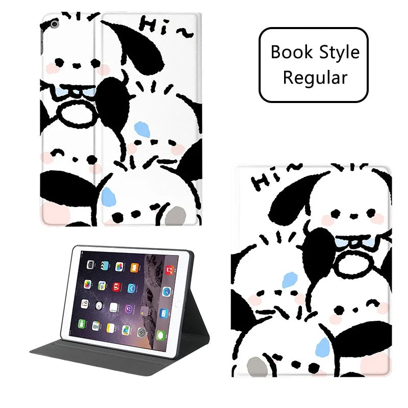Pochacco Ipad Case for 10th Generations 10.9in Pro 11in Cartoon Case Air 4 5 Mini6 8.3in Tablet Case 9th 10.2in Protective Cases