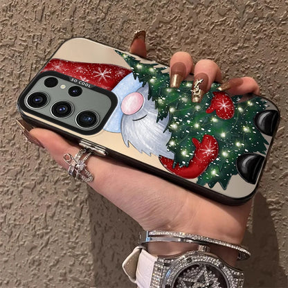Christmas Tree Santa Claus Case for Samsung Galaxy S25 S24 S23 S22 Ultra S21 Plus S20 FE A73 A72 A71 A56 A55 A54 A53 A52 Cover