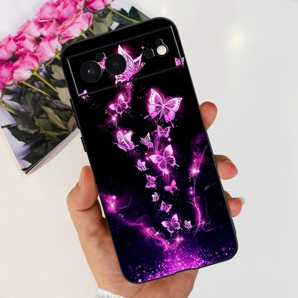 For Cover Google Pixel 6 Case Cute Cat Cartoon Bumper Back Shockproof Soft TPU Case For Google Pixel 6A 6PRO Pixel 6 Phone Cases