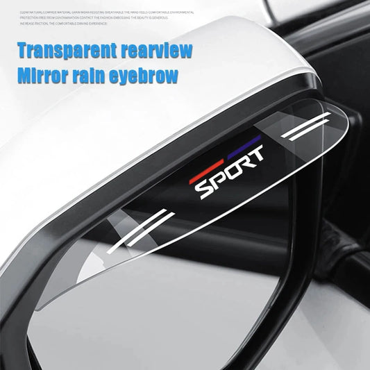 Car Rearview Mirror Rain Eyebrow Universal Car Window Rain Shield Cartoon Reversing Mirror Rain Shield Reflector