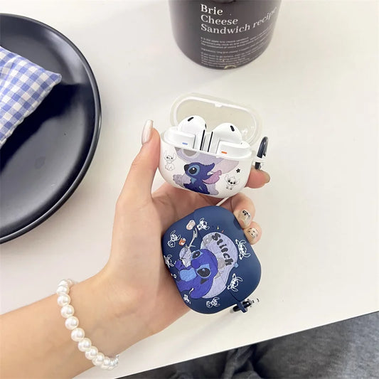 Cute Matte Stitch Case for Samsung Galaxy Buds 3 Headphone Case Cartoon Disney Earphone Bag for Galaxy Buds3 Pro