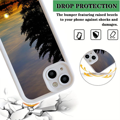 Custom Personalized Soft Phone Case for iPhone 16 15 14 13 12 11 X 8 7 6 Plus Pro Max Mini, Enhanced Camera Protection, White - covers4phones