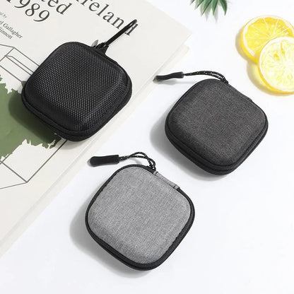 Hard Portable Shockproof Headphone Earphone Accessories Case Memory Card USB Cable Headset Storage Bag