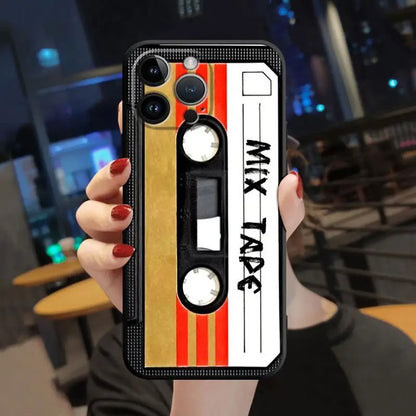 Case For Apple iPhone 13 14 15 11 12 Pro 7 XR X XS Max 8 Plus SE 2022 Phone Cover Shell Magnetic Radio Tape Cassette