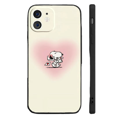Anime S-Snoopy Phone Case Silicone Soft For IPhone 16 15 14 13 12 11 Plus Pro Max Plus