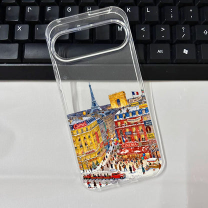 for Pixel 10 Cute Winter Snow Phone Case for Google Pixel 9 10 Pro XL 8 Pro 6 7 8 8A 5G Christmas Tree Graphic Clear Phone Cover