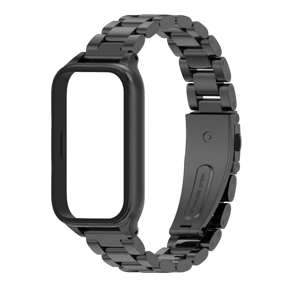 For Xiaomi Smart Band 9 Active Strap Smart Bracelet Mi Band 9 Active Strap Metal Stainless Steel Replacement Wrist Watchband