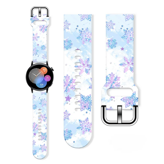 20mm Christmas 6 Strap for Samsung Galaxy Watch 7/6/5 40mm 44mm Band Replaceable Bracelet for Xiaomi Huawei Amazfit Watchband