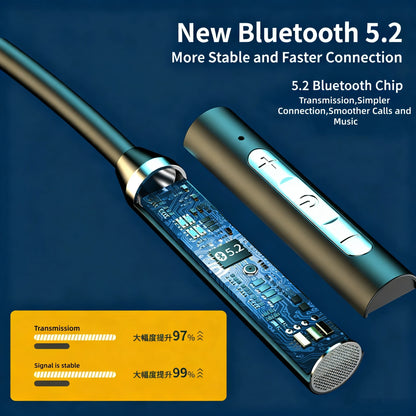 New Wireless Headphones Bluetooth Neckband Magnetic Earphones Sport Running Earbuds Waterproof Bluetooth Headset With Mic