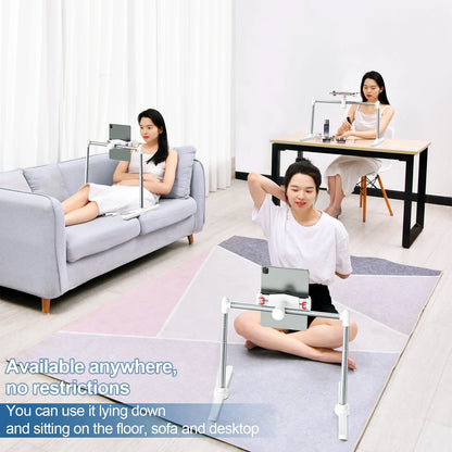 Oatsbasf Bed Sofa Phone Holder Foldable Tablet Pad Stand Desktop Angle Height Adjustable Bracket Lazy Bracket Phone Clip Holder