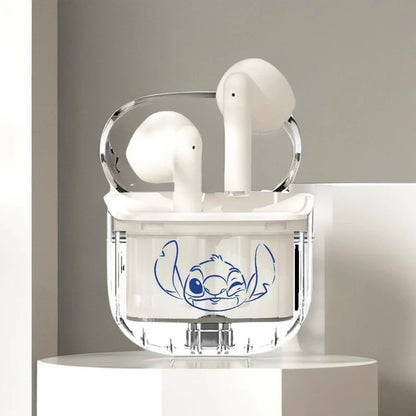 New Disney Lilo & Stitch Angel Wireless Bluetooth Earbuds HiFi Sound HD Call Headsets Smart Touch Low Latency Long Endurance