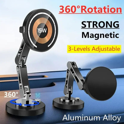 NEW Car Wireless Charger Stand Magnet Car Mount Fast Charging Station Phone Holder Bracket For iPhone 16 15 14 13 12 Pro Max