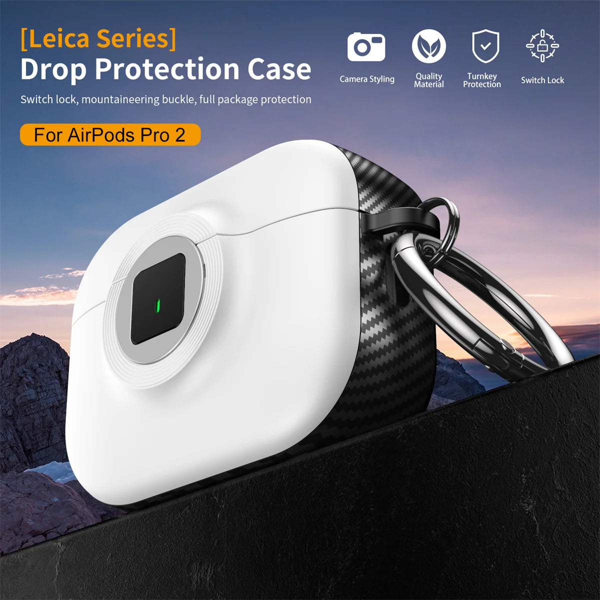 New 2024 For Airpods 4th Gen Case With Lock Earphone Case Cover For Camera Form Factor Shockproof Shell For Apple AirPods 4 Case