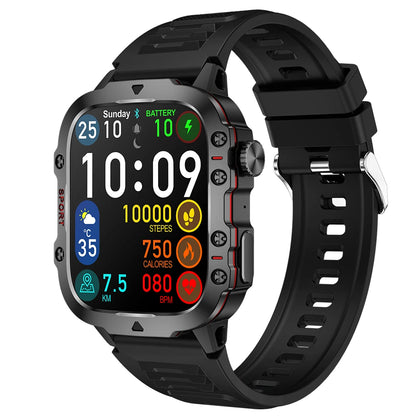 Military Men Smart Watch Bluetooth Call Fitness Clock Heart Monitor 3ATM Swim Waterproof Sport Smartwatch for IOS Android 2025