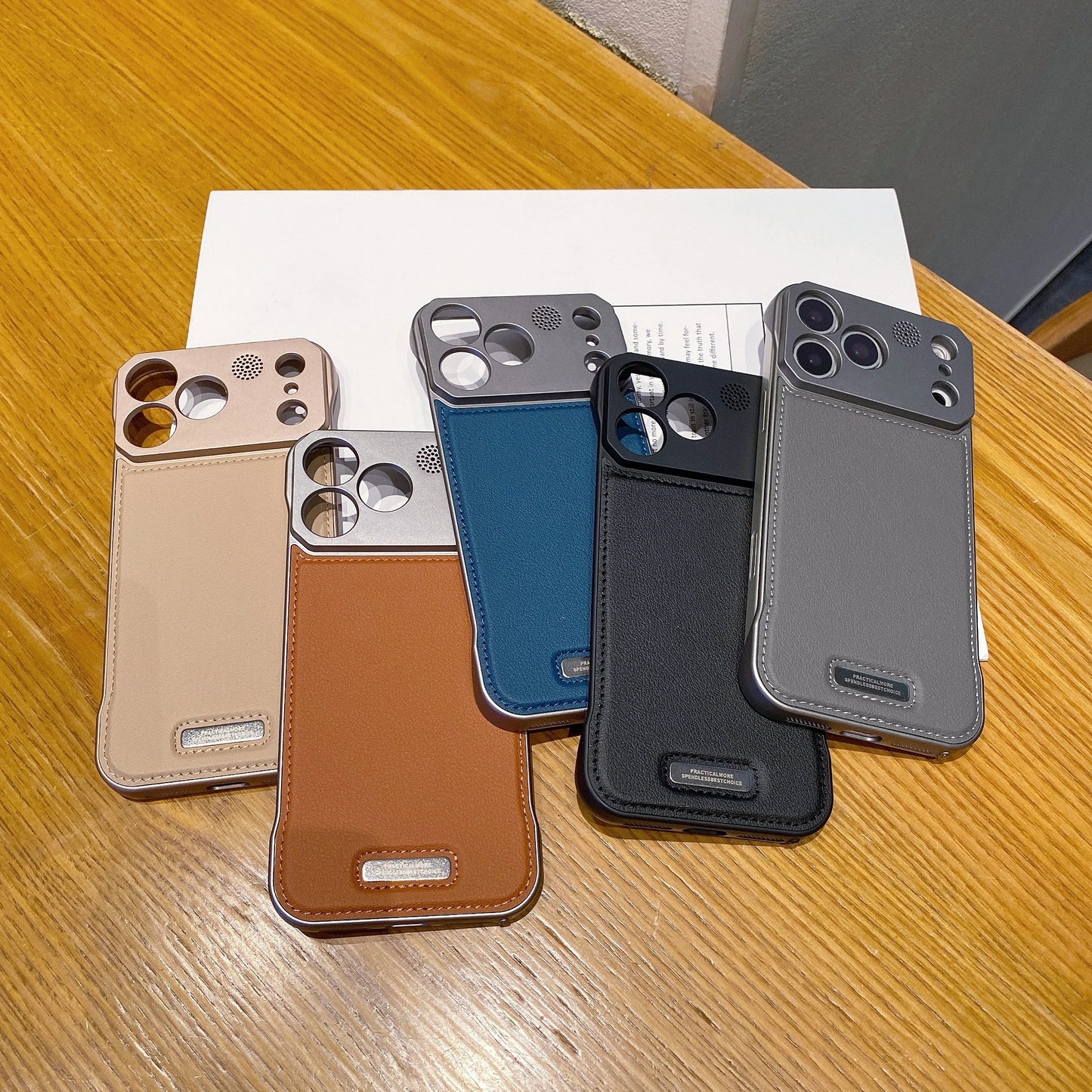 For Magsafe Leather Borderless Aroma Cooling Case For iPhone 17 16 15 14 13 12 11 Pro Max Plus 17 Air 16E Magnetic Back Cover