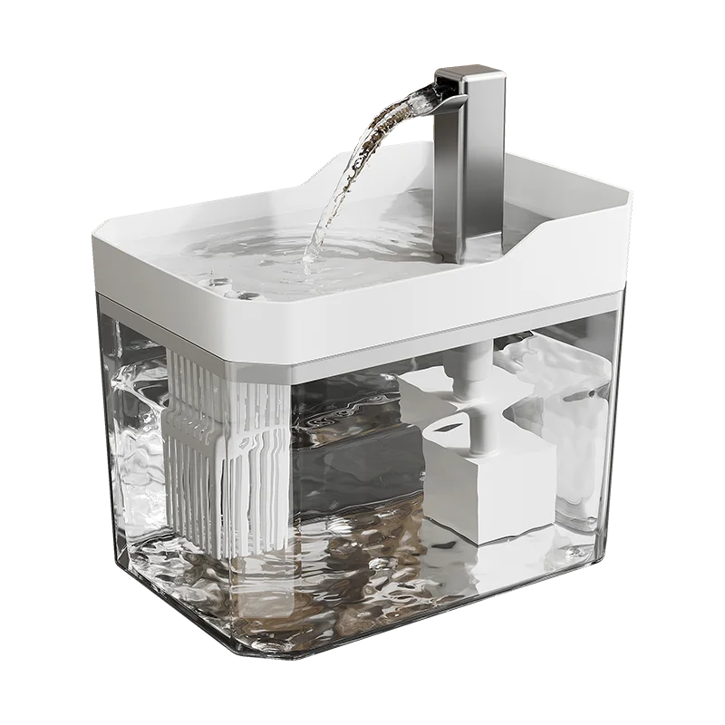 USB Cat Water Dispenser with Pump Water Filter Silent Anti-Dry Burning Automatic Recirculating Pet Live Water Flow Drinker