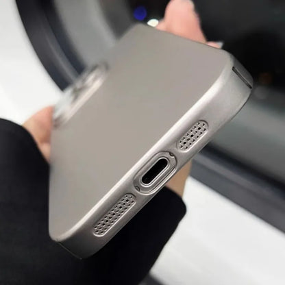 Original Color Ultra Thin Matte PC Case for iPhone 16 15 14 Plus 13 12 11 Pro Max Glass Camera Protection Shockproof Slim Case