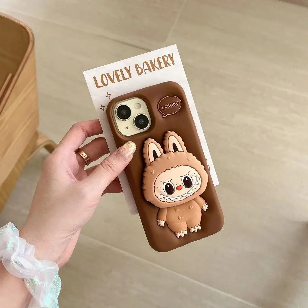 Cute Monster Doll Phone Case Cover for IPhone 11 12 13 14 15 16 Pro Max Shockproof Case for IPhone 16 Pro Max