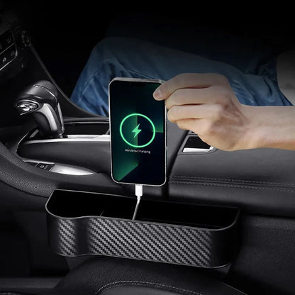 Car Seat Crevice Gaps Storage Box Seat Organizer Gap Slit Filler Holder For Wallet Phone Cigarette Slit Pocket Car Storag Box